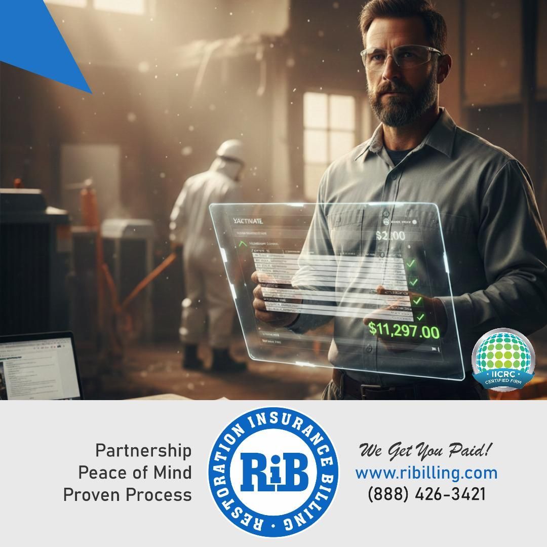 Outsourced claims department for restoration billing for contractors on the jobsite.